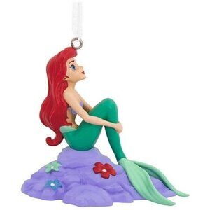 Hallmark Disney the Little Mermaid Ariel on Rock Christmas Ornament